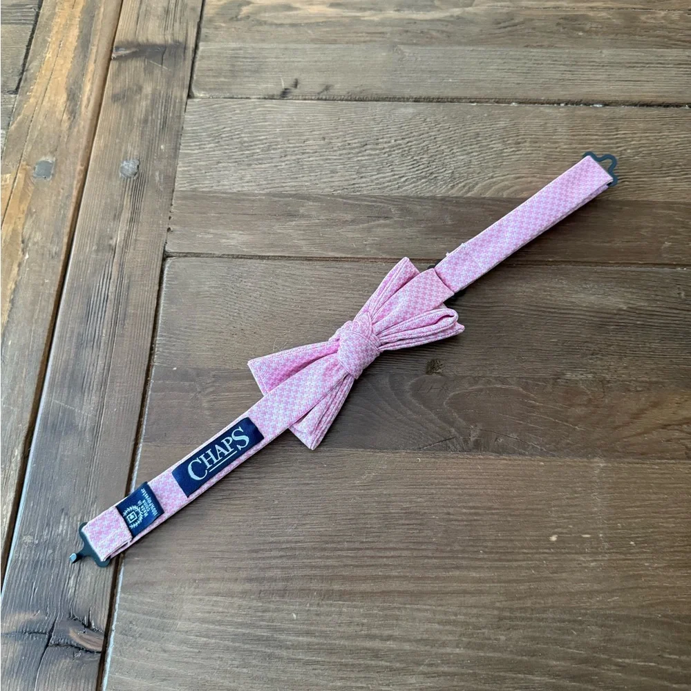 Chaps Kids Pink Patterned Bow Tie